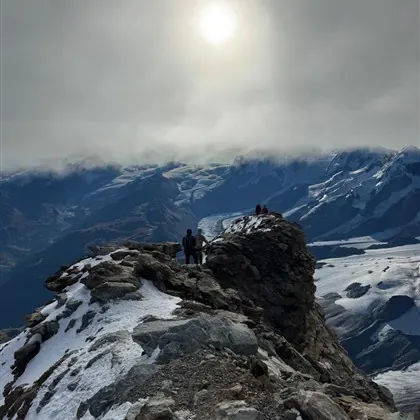 Summit day on the Matterhorn — classic alpine mountaineering on one of the iconic peaks of the Alps.